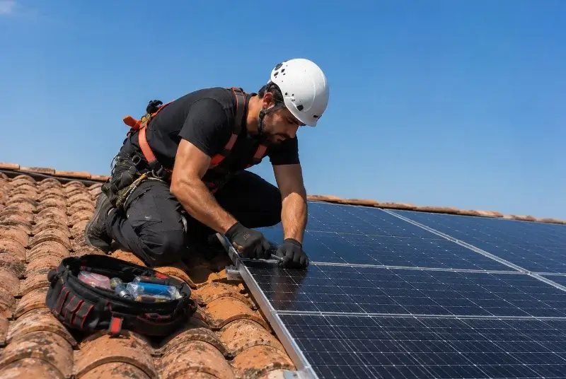 Maintenance et monitoring de panneaux solaires à Saint-Pierre-La-Noue